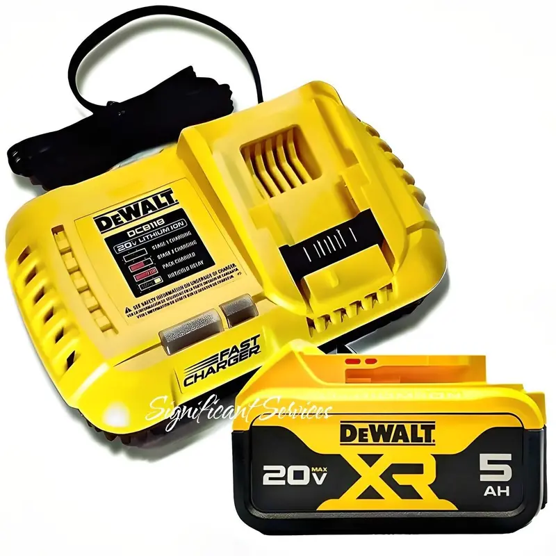 Genuine Dewalt 20V Max 5.0 Ah Battery Pack With Dcb118 Fast Charger (Flexvolt-Compatible) 1