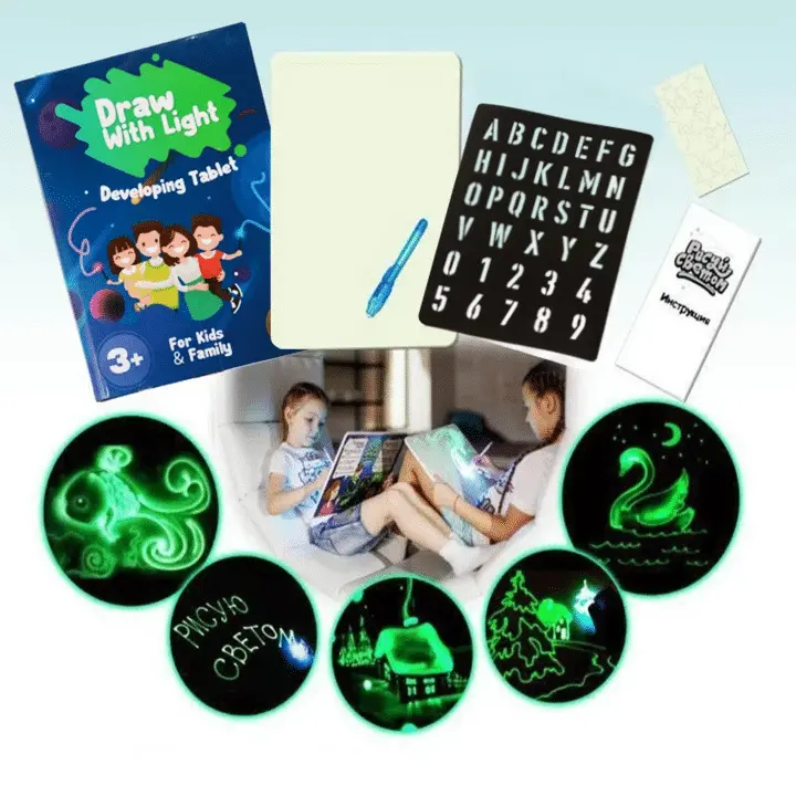 Glow-In-The-Dark Light Drawing Pad – Festive Creative Gift 1