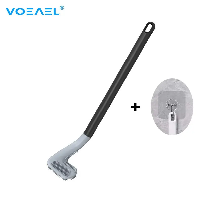 Golf-Themed Silicone Toilet Brush Set With Flexible Deep-Cleaning Bristles 4