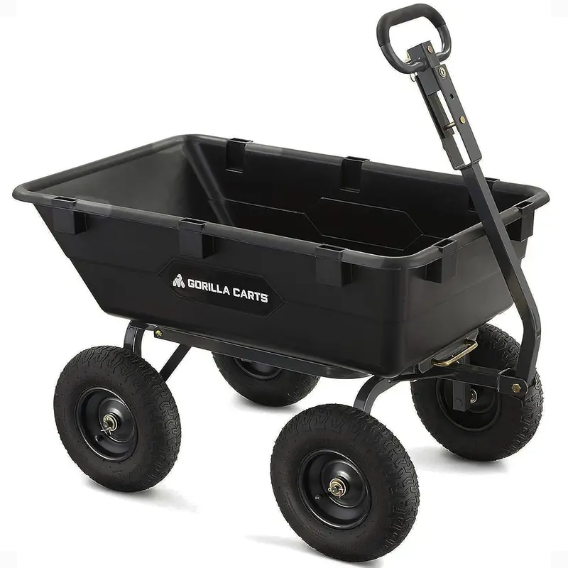 Gorilla Carts Garden Dump Cart – Heavy-Duty 1200 Lb Capacity Wagon (For Parts) 1