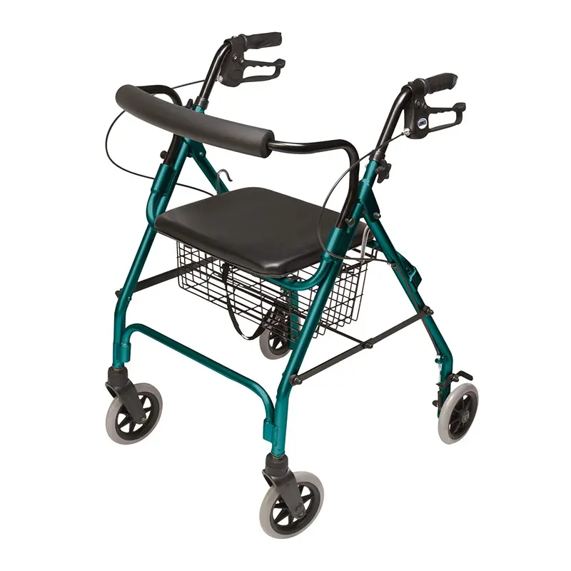 Graham Field Lumex Walkabout Lite Rollator With Seat & 6-Inch Wheels – Teal 1