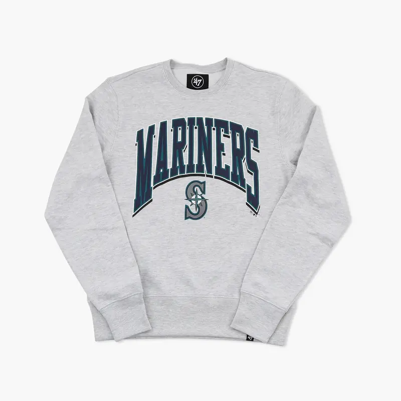 Grey 'Walk Tall' Relay Seattle Mariners Crewneck 1