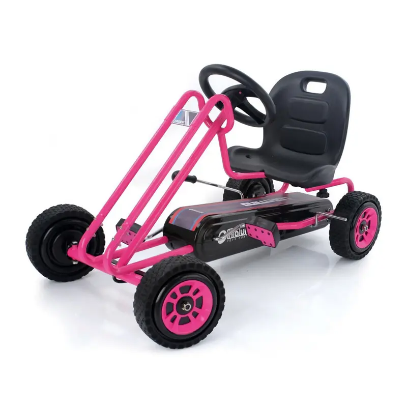 Hauck Lightning Ergonomic Pedal Go-Kart For Kids – Pink Ride-On Toy, Sold As-Is For Parts 1