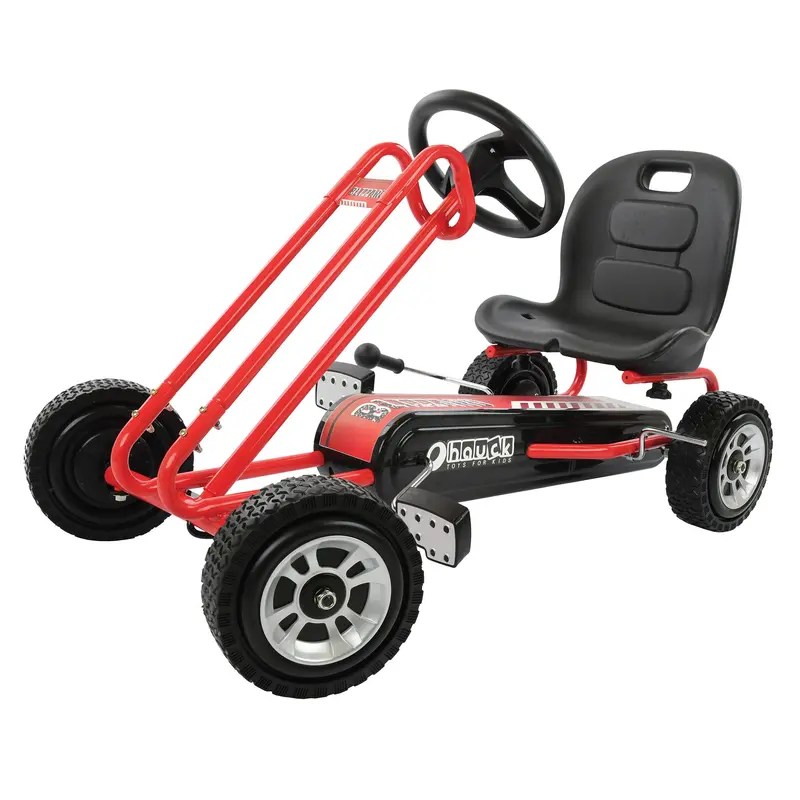 Hauck Lightning Ergonomic Pedal Go-Kart – Red Ride-On For Children (Open Box) 1
