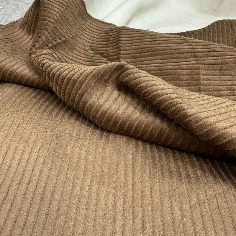 Hazelnut Organic 4.5-Wale Jumbo Corduroy Fabric 1