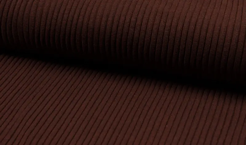 Heavy Rib Knit Fabric – Oeko-Tex® Certified European Import – Terracotta Melange (Color 037) 1