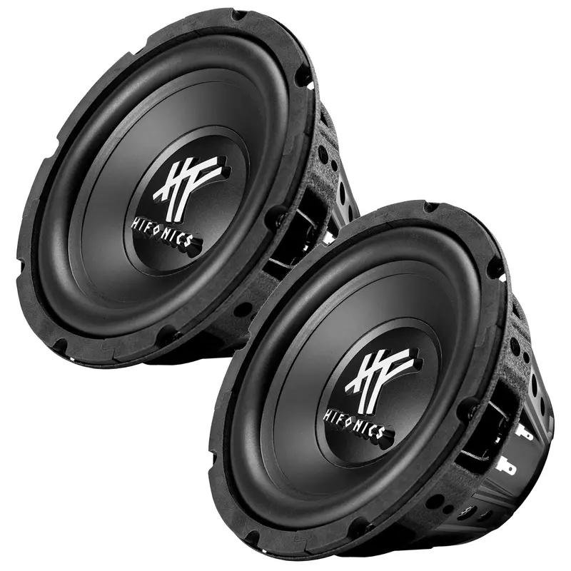 Hifonics 8-Inch Car Subwoofer – 250W Peak / 125W Rms (2-Pack, Black) 1