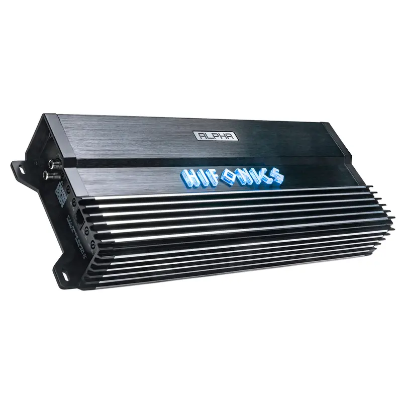 Hifonics Alpha A2000.1D 2000W Monoblock Car Amplifier – 1-Ohm Stable With Remote Bass Control 1