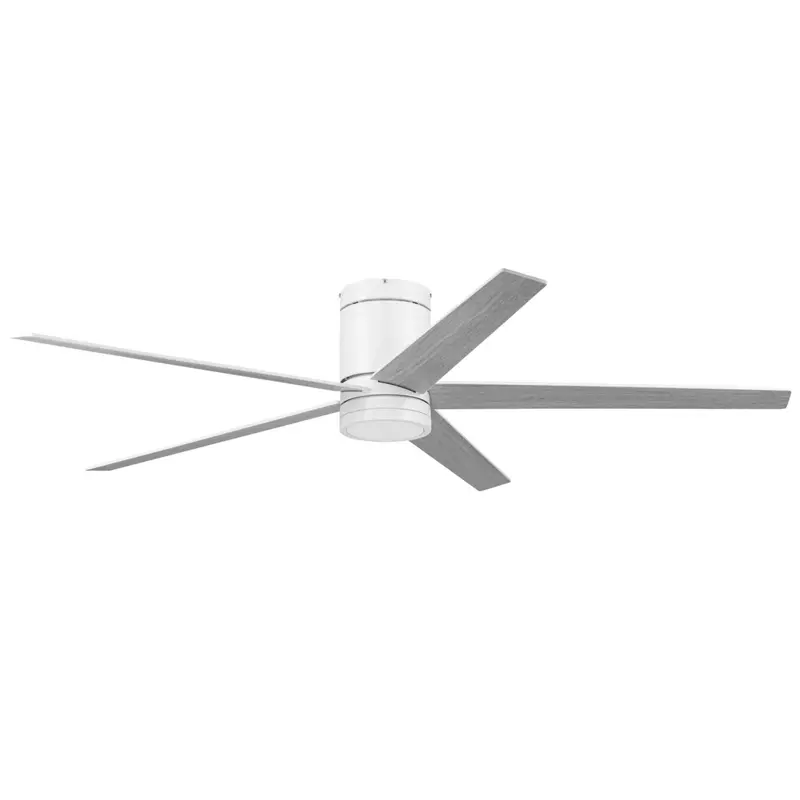 Honeywell Graceshire 60" Brushed Nickel Ceiling Fan Featuring Led Lighting And Remote 1