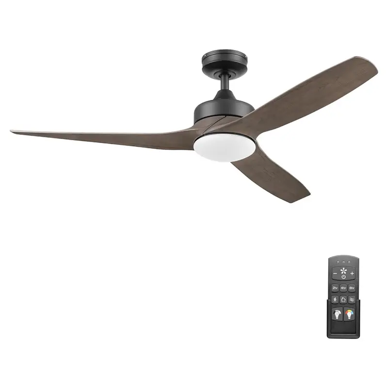 Honeywell Lynton 52" Reversible Ceiling Fan With Remote – Matte Black Finish (Open-Box) 1