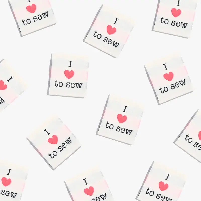 I ❤️ To Sew Heartfelt Woven Label Set – Kylie And The Machine 1