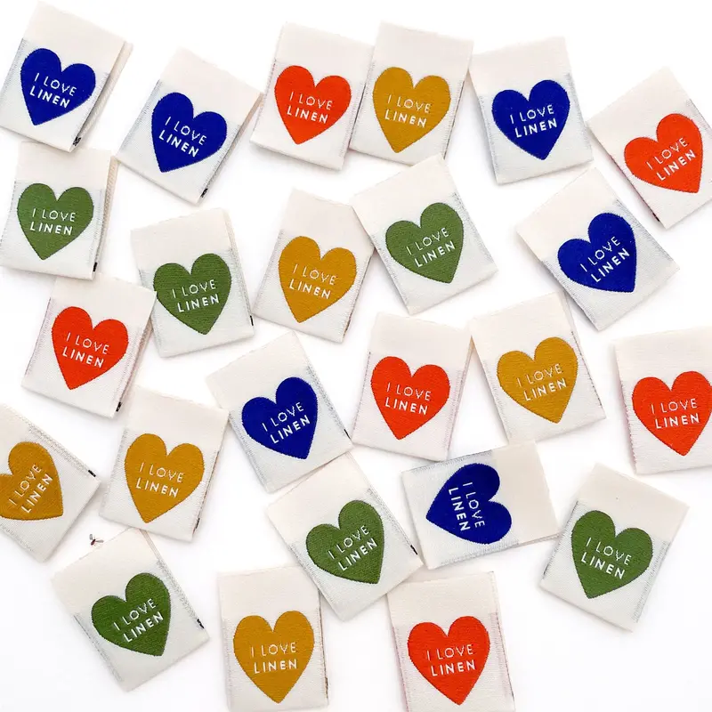 I Love Linen Woven Label Multipack – Kylie And The Machine 1