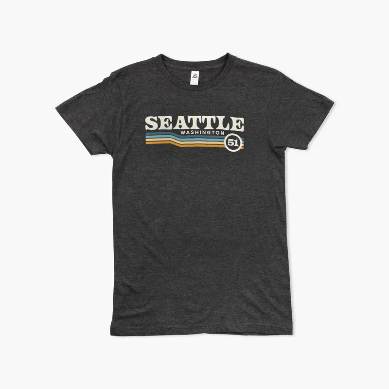 'In The Groove' Charcoal Heather Seattle T-Shirt 1