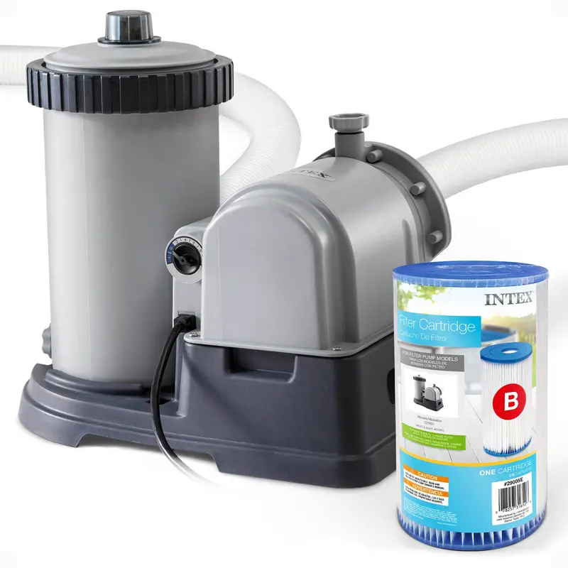 Intex 2500 Gph Swimming Pool Filter Pump With Type B Replacement Cartridge 1