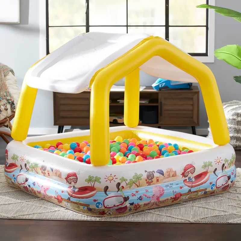 Intex Sun & Shade Inflatable Kids’ Pool With Canopy – 3-Pack Bundle (Open-Box Condition) 2