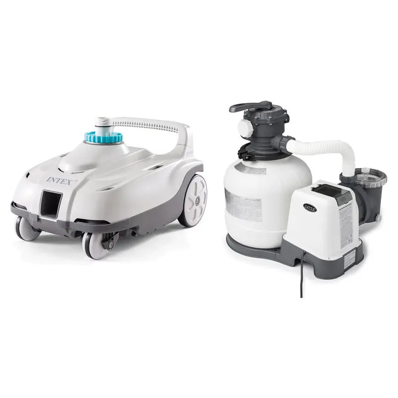 Intex Zx100 Pressure-Side Pool Cleaning System – Bundled With Sand Filter Pump 1