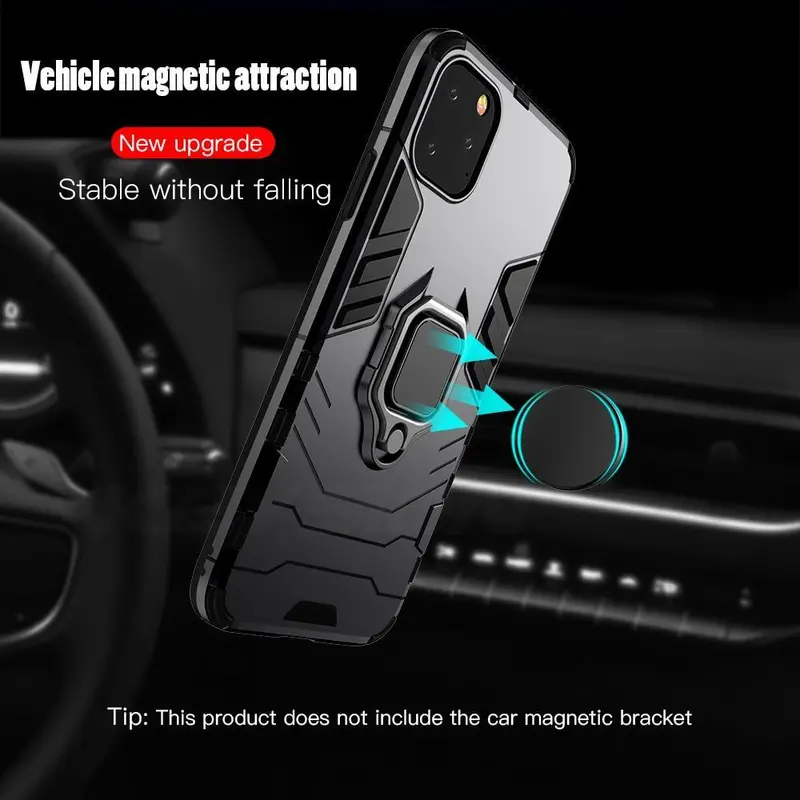 Iphone Case With Built-In Stand And Magnetic Car Mount 1