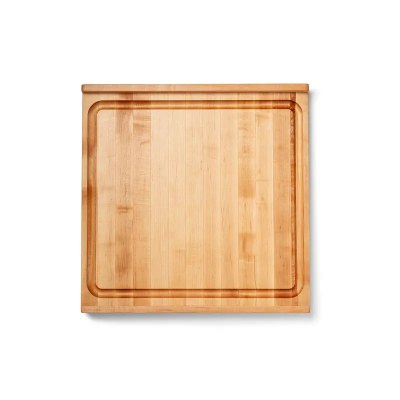 John Boos Maple Cutting Board – 23.75" Square, Gravy Groove, Solid Wood (Open-Box) 1