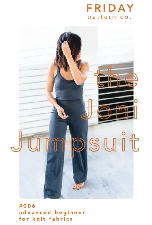 Joni Jumpsuit Pattern With Belt – Friday Pattern Company 1