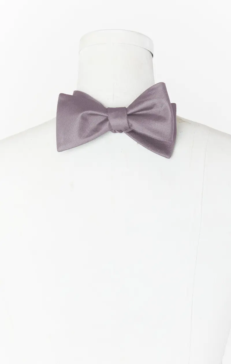 Josh Solid Bow Tie In Dusty Purple 1