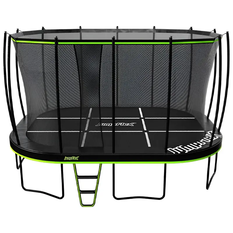 Jumpflex Mega 17-Foot Trampoline – Outdoor Bounce Set With Smartshade Canopy 1