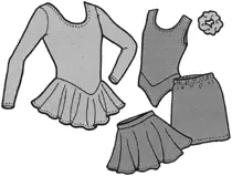 Kids’ Crystal Lake Skating Outfit Pattern 1