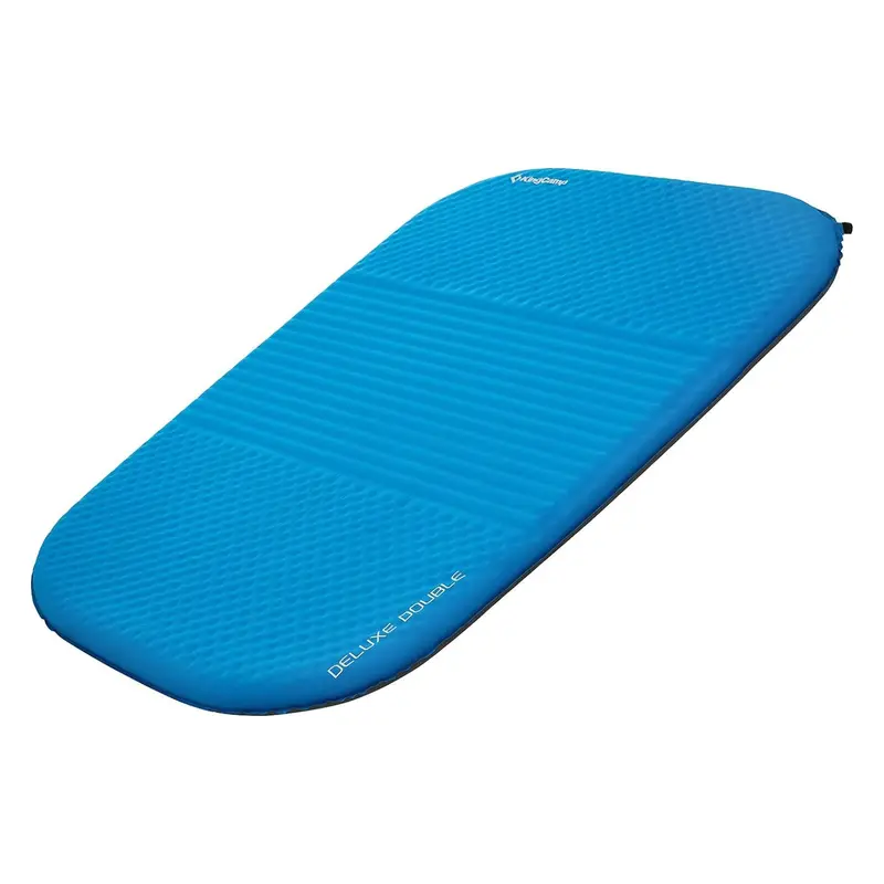 Kingcamp 2-Person Self-Inflating Double Camping Sleeping Pad – Blue/Charcoal 1