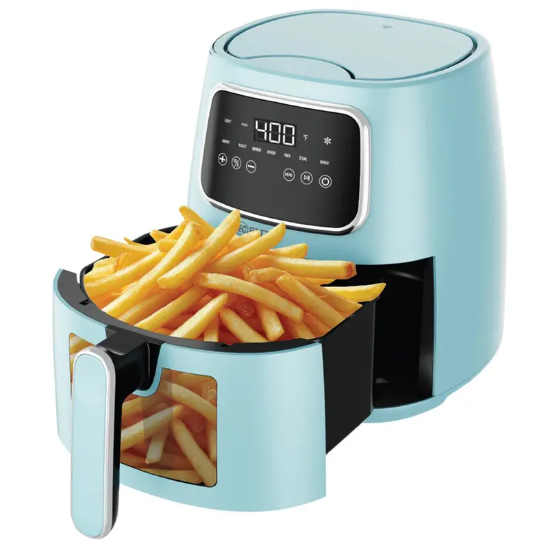 Kitchen Elite 5.5 Qt Digital Air Fryer – 7-In-1 Led Cooker, Blue 2