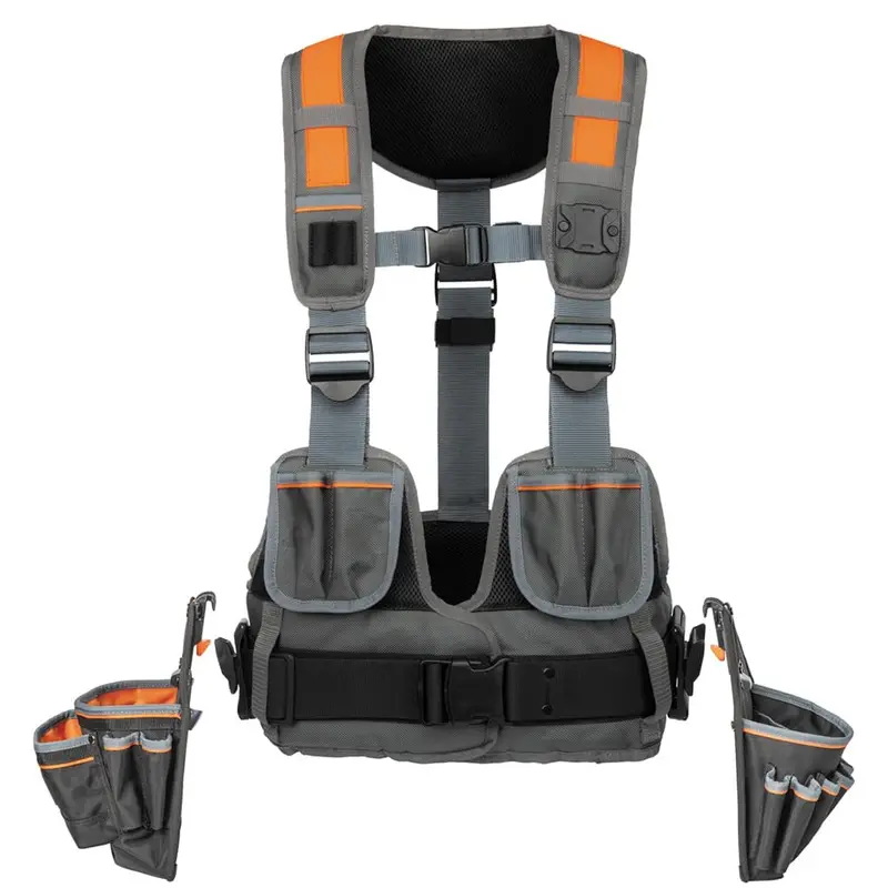 Klein Tools 55829Mb Professional Tool Vest – Fully Adjustable, Padded Support For Tradespeople In Construction & Electrical Work 1