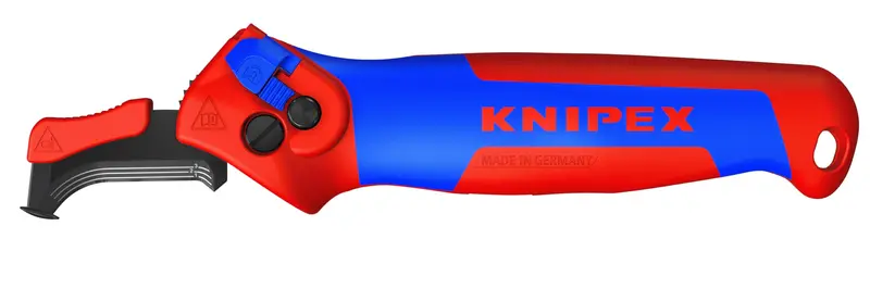 Knipex 1650145Sba Ratcheting Insulation Knife — Fixed-Blade Ergonomic Tool For Precise Cable Stripping 1