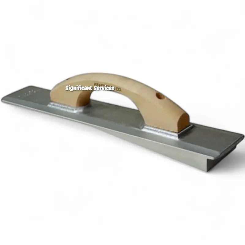 Kraft Tool Cf066H-8 16" × 3-1/4" Magnesium Driveway Float – Beveled Edge, Wood Handle 1