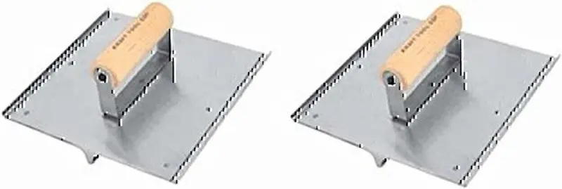 Kraft Tool Stainless Steel 8" X 8" Hand Groover With Ergonomic Wood Handle 1