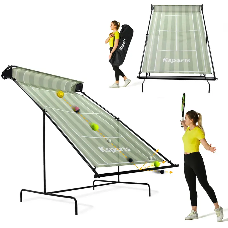 Ksports Tennis Rebounder – Portable Indoor/Outdoor Practice Net With Carry Bag, Green 1