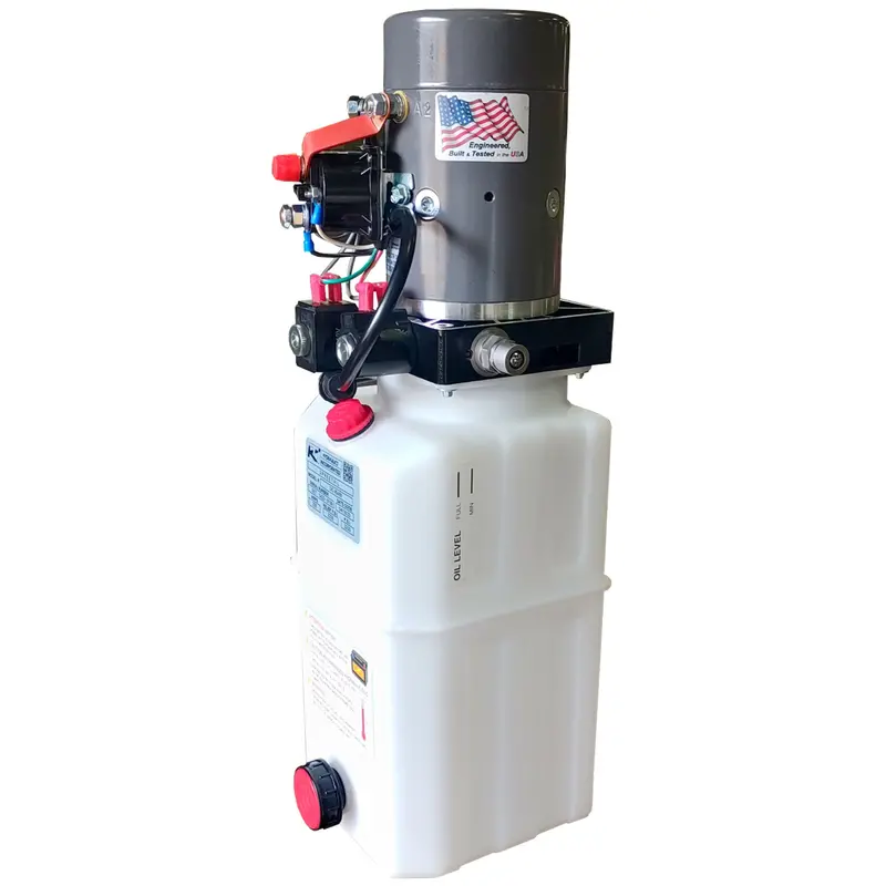 Kti 12V Dc Hydraulic Power Unit – Single/Double-Acting Hpu With Gravity Down Function, 6-Quart Capacity 1