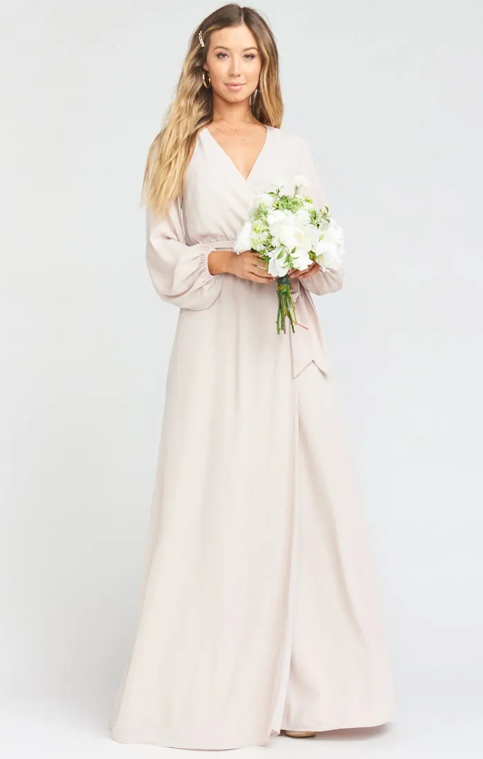 Lady Long-Sleeve Wrap Dress 1