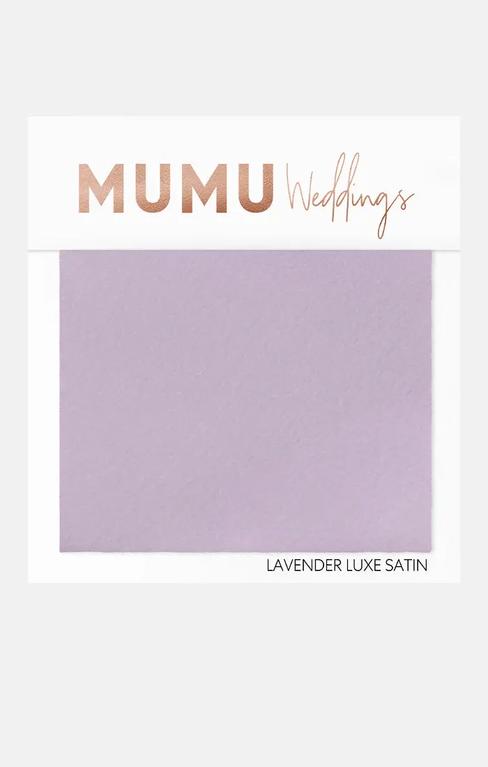 Lavender Satin Bridesmaid Fabric Sample 1