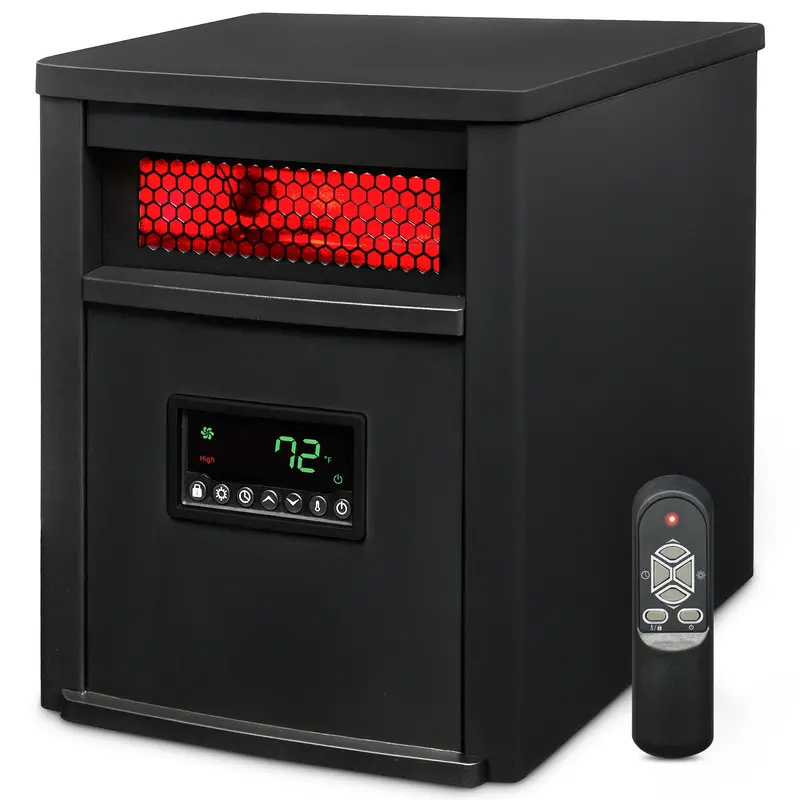 Lifepro 8-Element 1500W Infrared Quartz Space Heater – Indoor Electric Heating 1