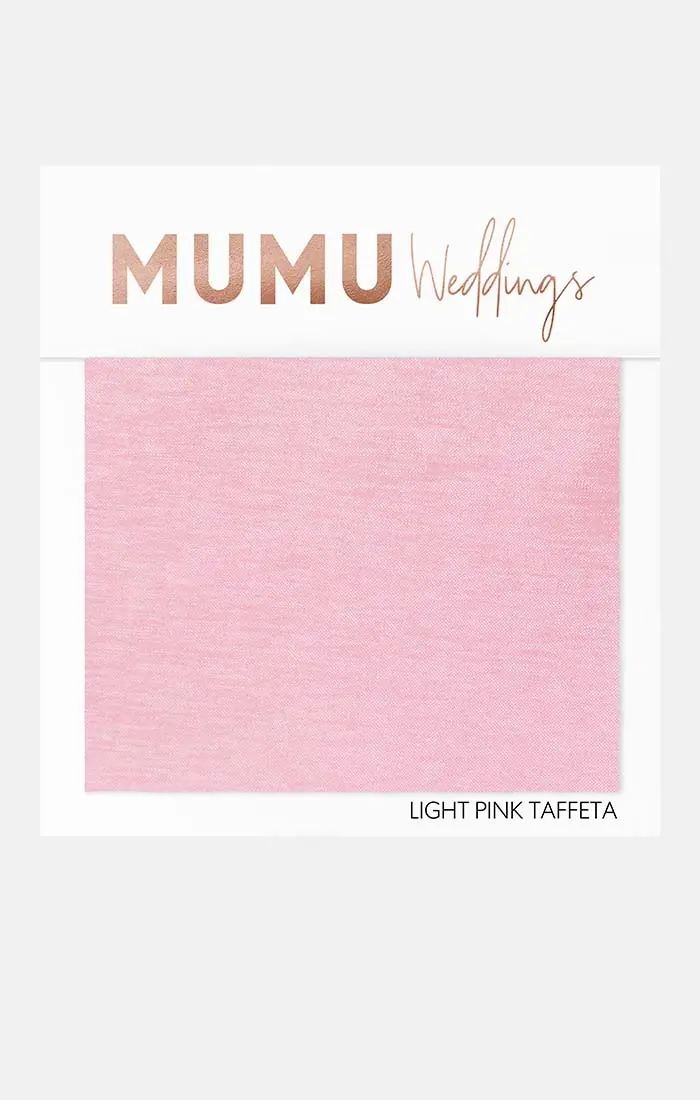 Light Pink Taffeta Fabric Swatch 1