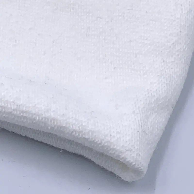 Lightweight Usa-Grown Organic Cotton Terry Fabric – Optic White 1
