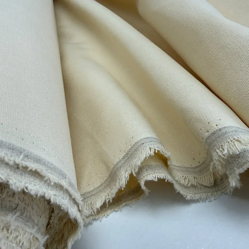 Linen, Viscose, And Polyester Blend Fabric In Buttercup Yellow 1