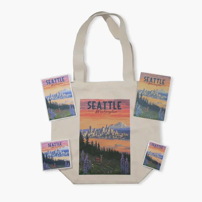 Lp Deer And Spring Flowers Themed Souvenir 1
