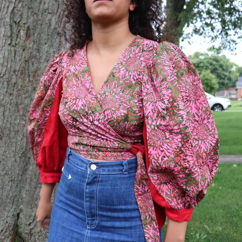 Lydia Naomi Anne Wrap Blouse Pdf Pattern 1