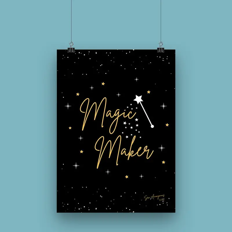 "Magic Maker" A4 Craft-Inspired Art Print By Sew Anonymous 1