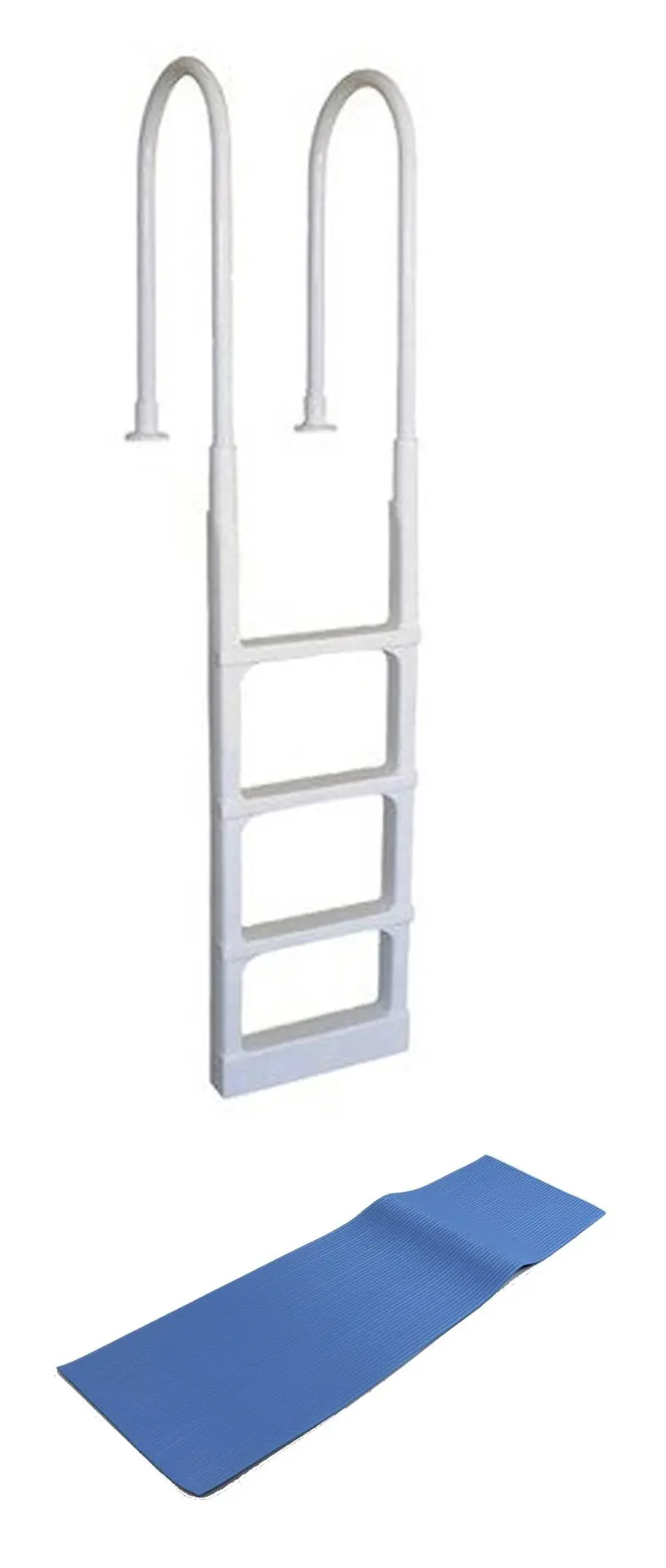 Main Access Pro Series In-Pool Ladder For Above-Ground Pools – Includes Non-Slip Mat (Model 200300) 1