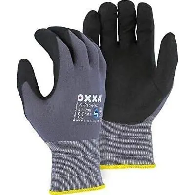 Majestic Oxxa 51-290 Micro Foam Nitrile-Palm Work Gloves – Nylon Shell, 12-Pack 1