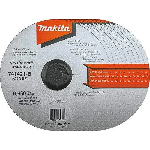 Makita 741421-B-10 9" Grinding Wheels – 10-Pack For Angle Grinders 1