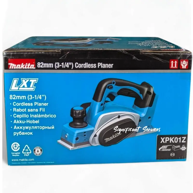Makita Xpk01Z 18V Lxt Cordless 3-1/4" Planer – Brushless Motor, Bare Tool 1