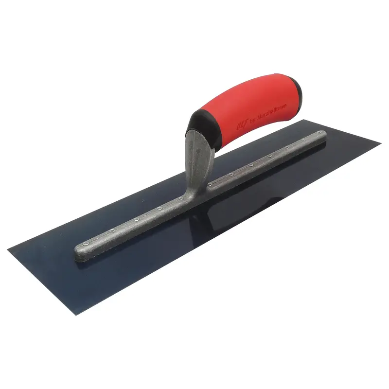 Marshalltown Ft164Br Qlt Concrete Trowel – 16" X 4" Blue Steel Blade With Soft-Grip Handle 1