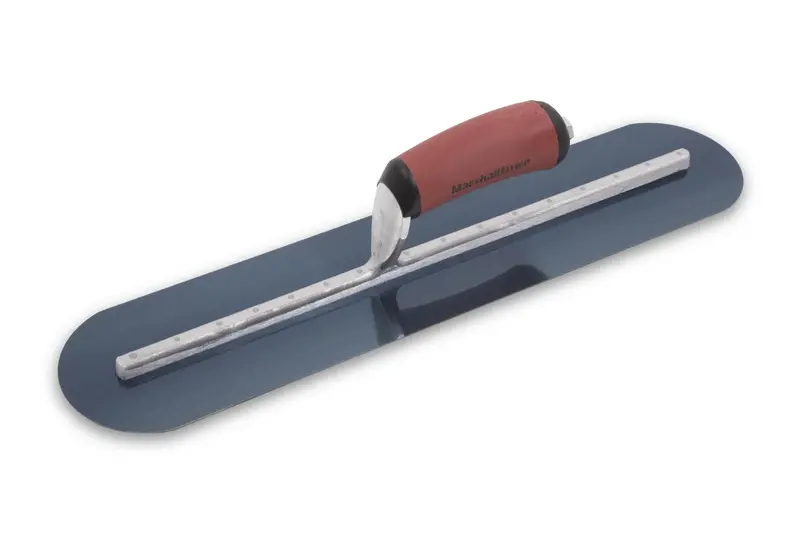 Marshalltown Mxs75Bfrd Fully Rounded Concrete Finishing Trowel – 18X3 Inch Blue Steel Blade, Durasoft Handle, Usa Made 1