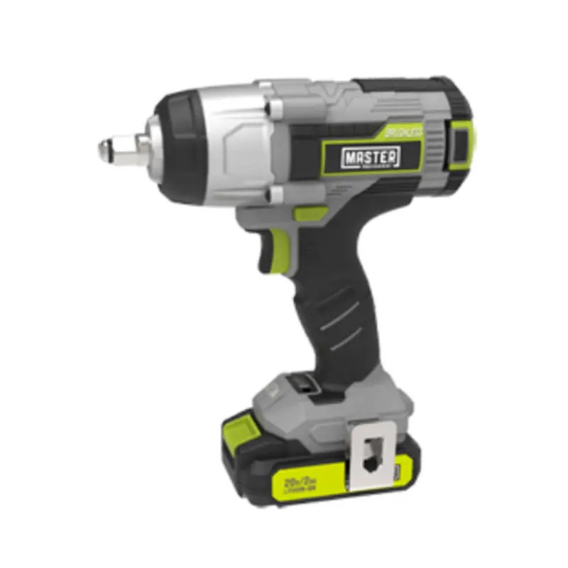 Master Mechanic 20V Brushless Cordless Impact Wrench Kit – Grey Professional Tool Set 1